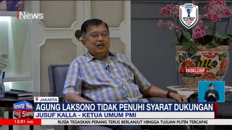 Eksklusif! JK Sebut Agung Laksono Tak Penuhi Syarat Jadi Ketum PMI