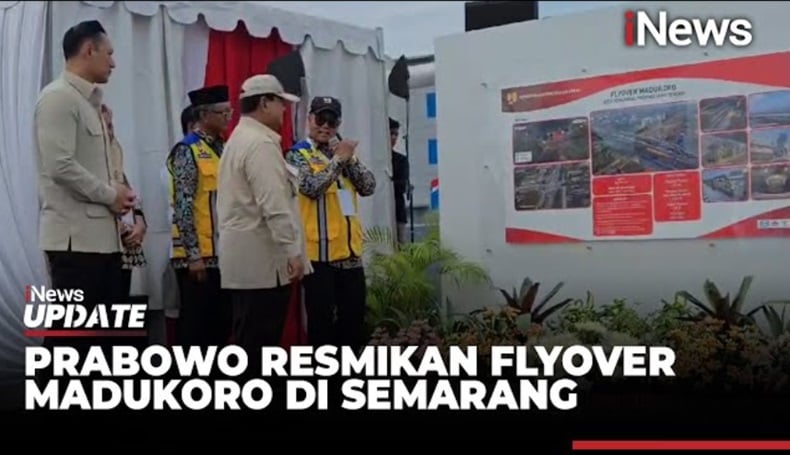 Resmikan Flyover Madukoro di Semarang, Prabowo: Buka Konektivitias dan Pacu Pembangunan Ekonomi