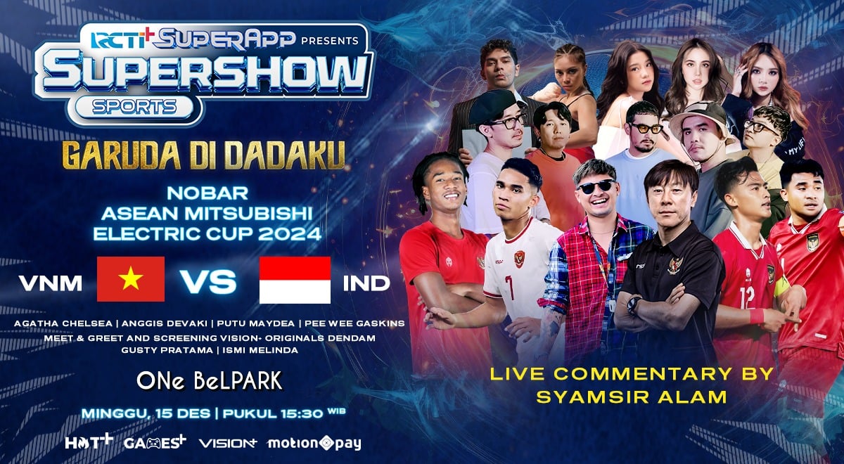 Serbu Nobar Vietnam vs Indonesia pada ASEAN Mitsubishi Electric Cup 2024 di One Belpark Mall