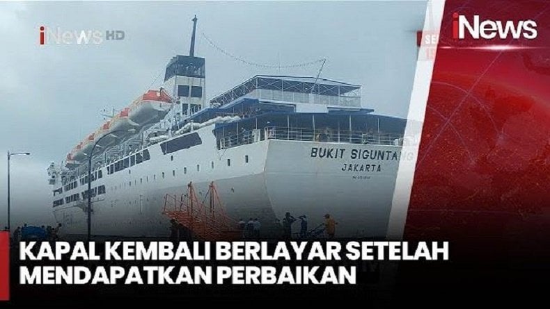 KM Bukit Siguntang Bawa Ribuan Pemudik Tabrak Dermaga di Pelabuhan Nusantara Parepare