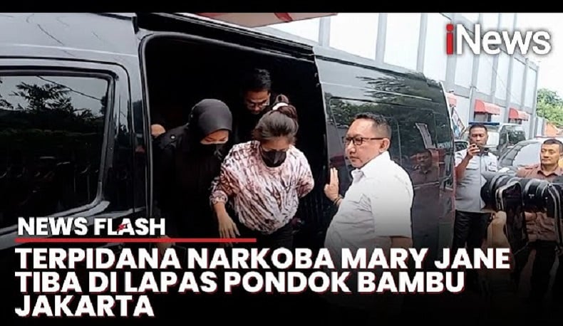 Penampakan Terpidana Mary Jane Tiba di Lapas Pondok Bambu