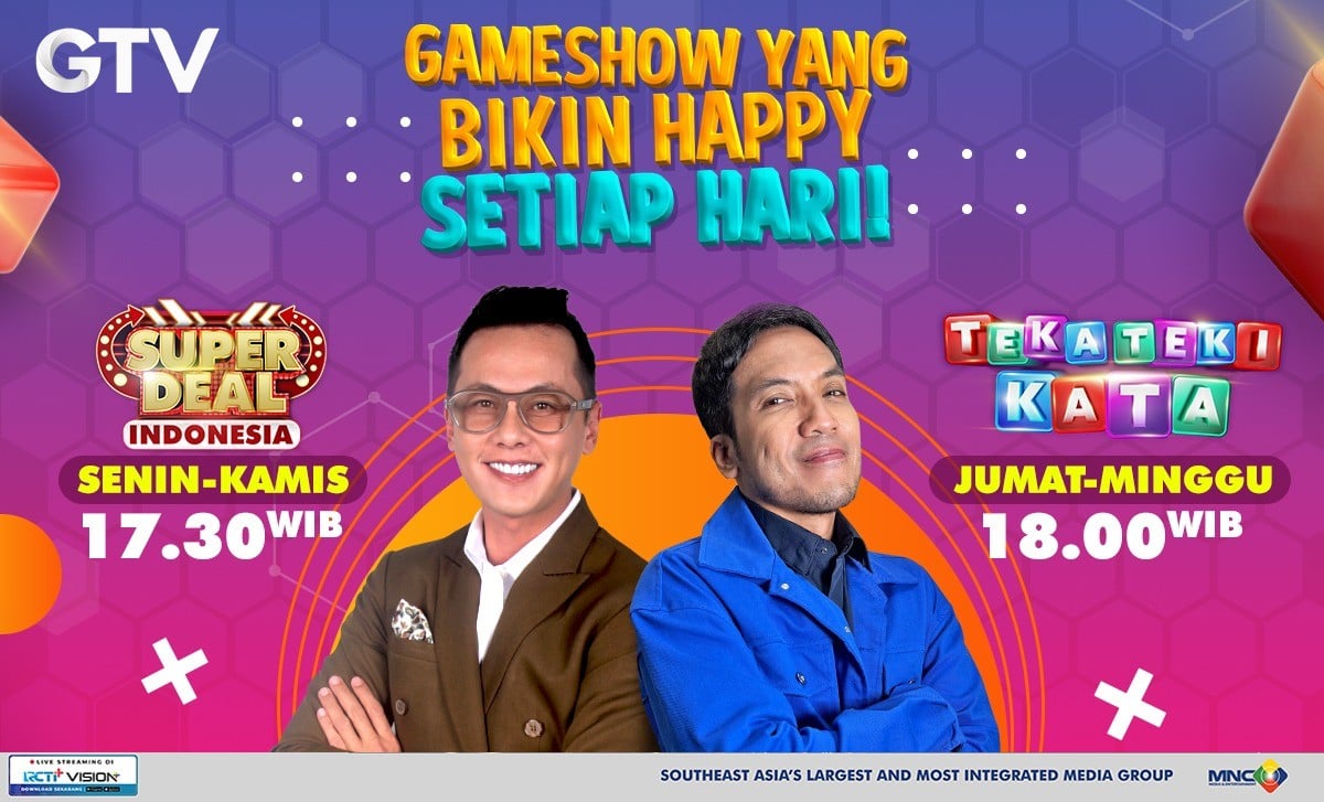 Bareng Andhika Pratama dan Desta, 2 Game Show Unggulan GTV Ajak Happy-Happy Setiap Hari!