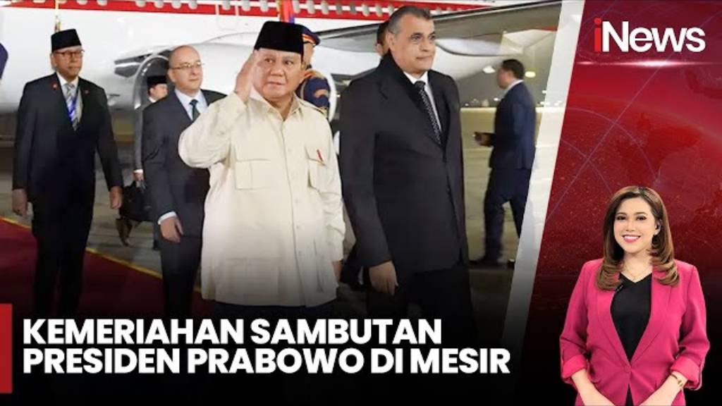 Prabowo Tiba di Istana Al Ittihadiya Mesir, Disambut oleh Presiden Al Sisi