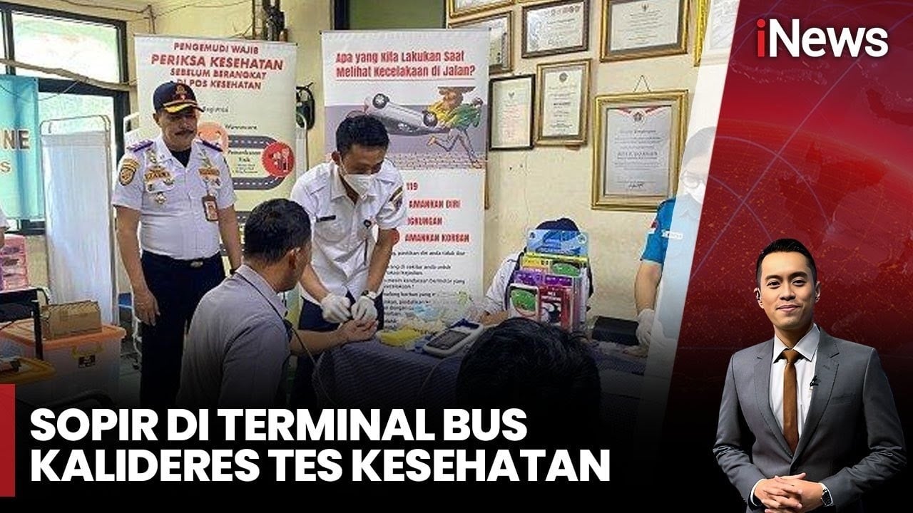 Libur Nataru, Pengemudi Bus di Terminal Jalani Tes Kesehatan