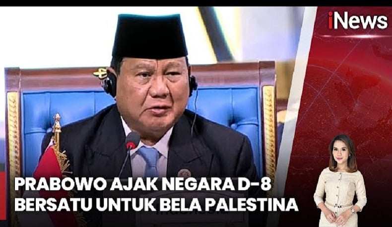 Prabowo Ajak Negara D-8 Bela Palestina: Tanpa Persatuan Kita Lemah