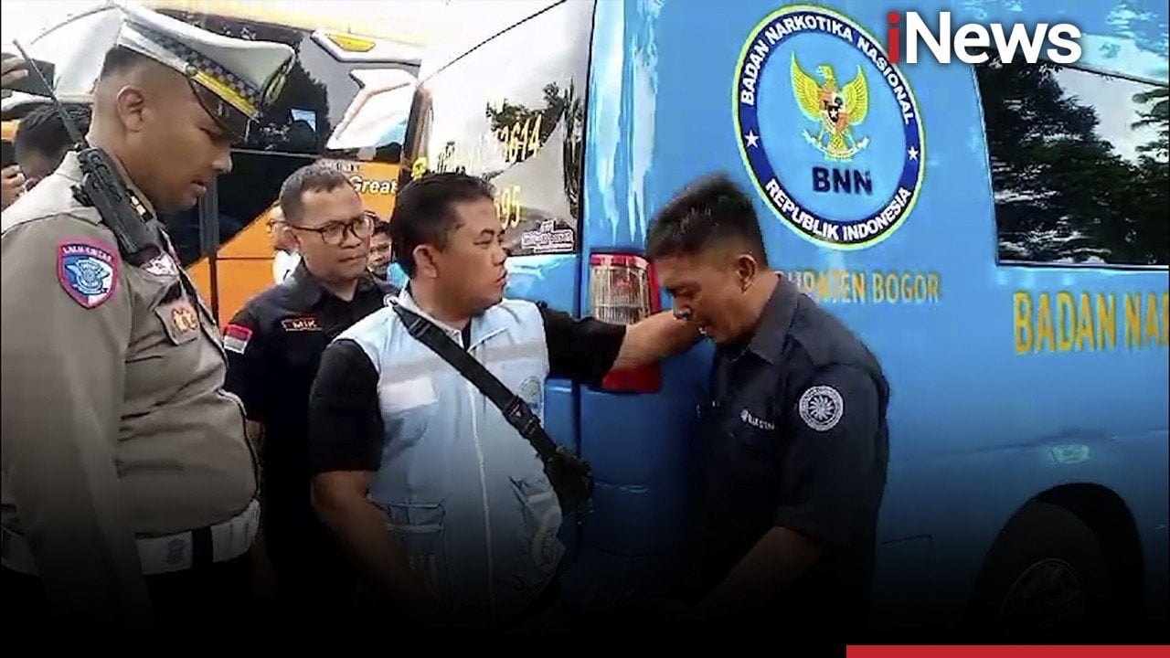 Tolak Tes Urine, Sopir Bus Ngamuk di Puncak Bogor