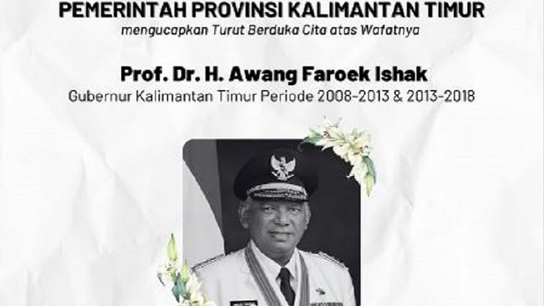 Breaking News, Awang Faroek Ishak Mantan Gubernur Kaltim 2 Periode Meninggal