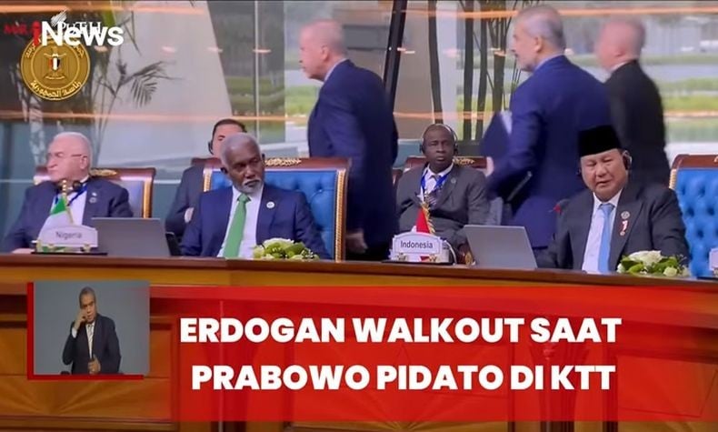 Viral Erdogan Walk Out saat Prabowo Pidato di KTT D-8, Kemlu: Kedua Pemimpin Bersahabat