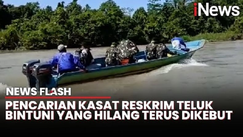 Personel Gabungan Susuri Sungai Cari Iptu Tomi yang Hilang saat Kontak Tembak dengan OPM