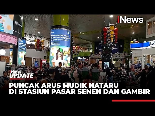 43.220 Pemudik Tinggalkan Jabodetabek di H-1 Natal via Stasiun Gambir dan Pasar Senen