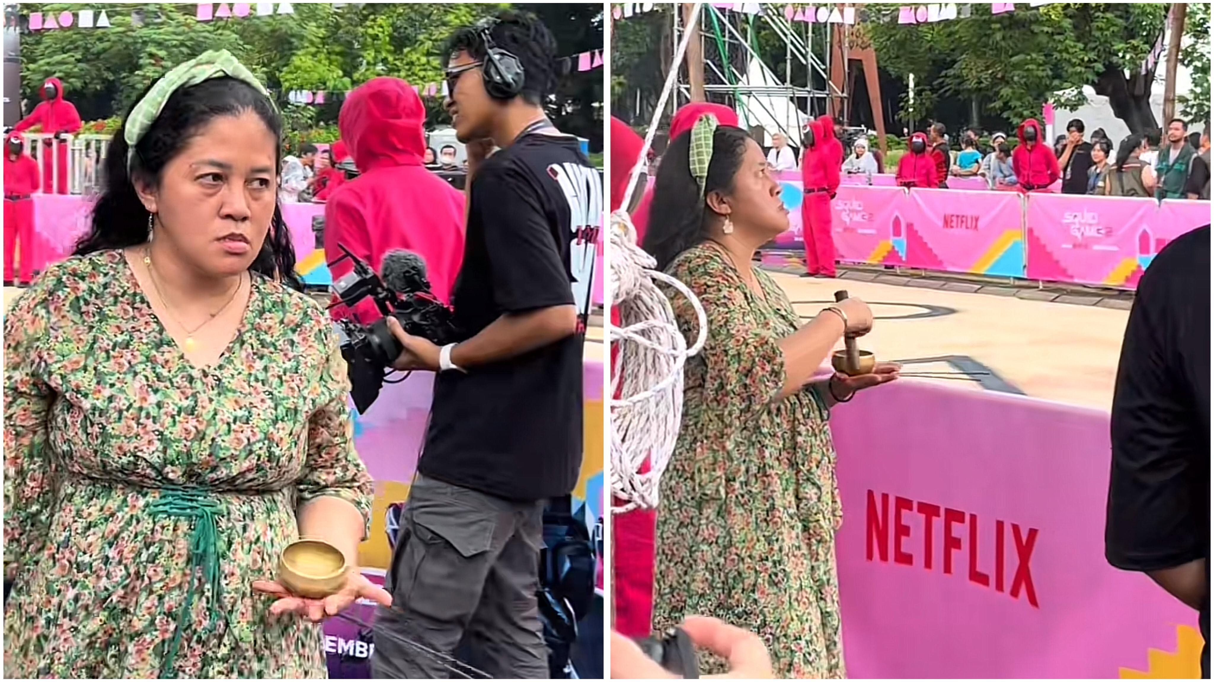 Viral Mbak Rara Pawang Hujan Lakukan Ritual di Acara Netflix, Netizen Salfok ke Mangkoknya!