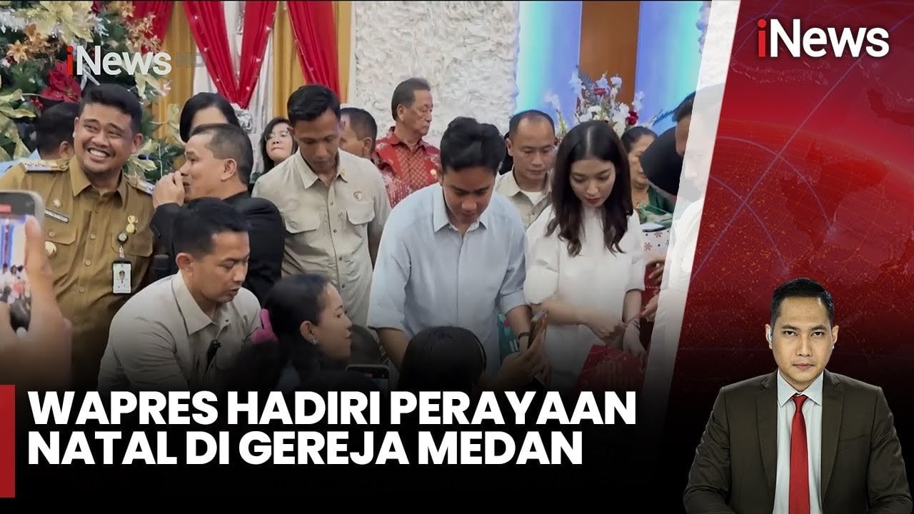 Wapres Gibran Hadiri Perayaan Natal di Medan, Bagikan Bingkisan untuk Anak-Anak