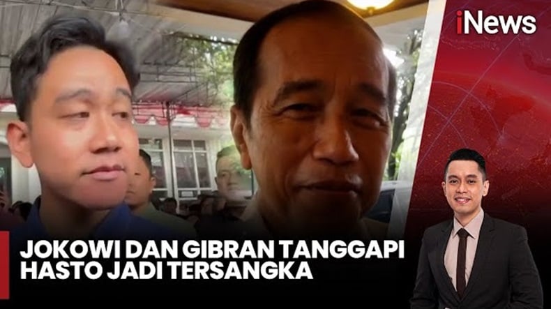 Respons Jokowi dan Gibran soal Hasto Kristiyanto Jadi Tersangka KPK