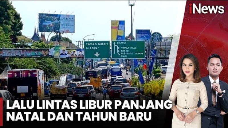 Situasi Terkini Lalu Lintas Libur Nataru di Puncak Bogor