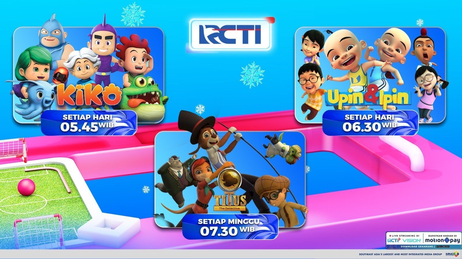 Kiko, Upin & Ipin hingga Titus The Detective Siap Menemani Sarapan Anak-Anak di Pagi Hari RCTI