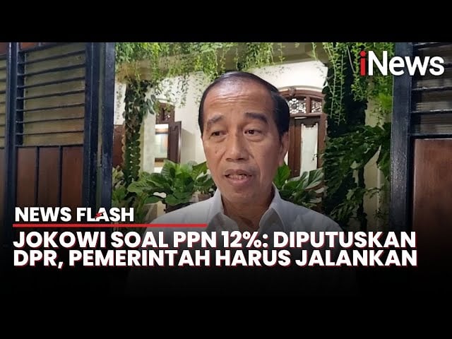 Begini Respons Jokowi soal Kenaikan PPN 12 Persen