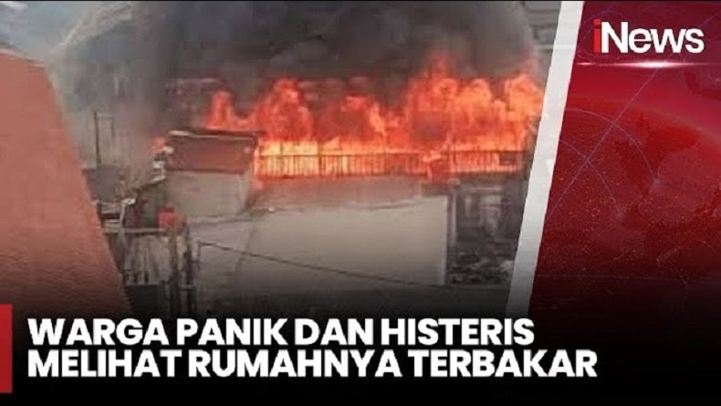 Kebakaran 13 Rumah di Klender Jaktim, Diduga gegara Korsleting Listrik