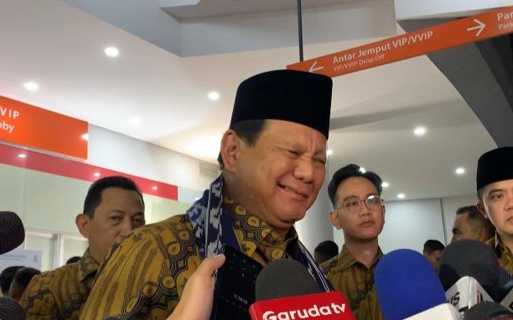 Momen Prabowo Kedipkan Satu Mata saat Ditanya soal Kenaikan PPN 12 Persen