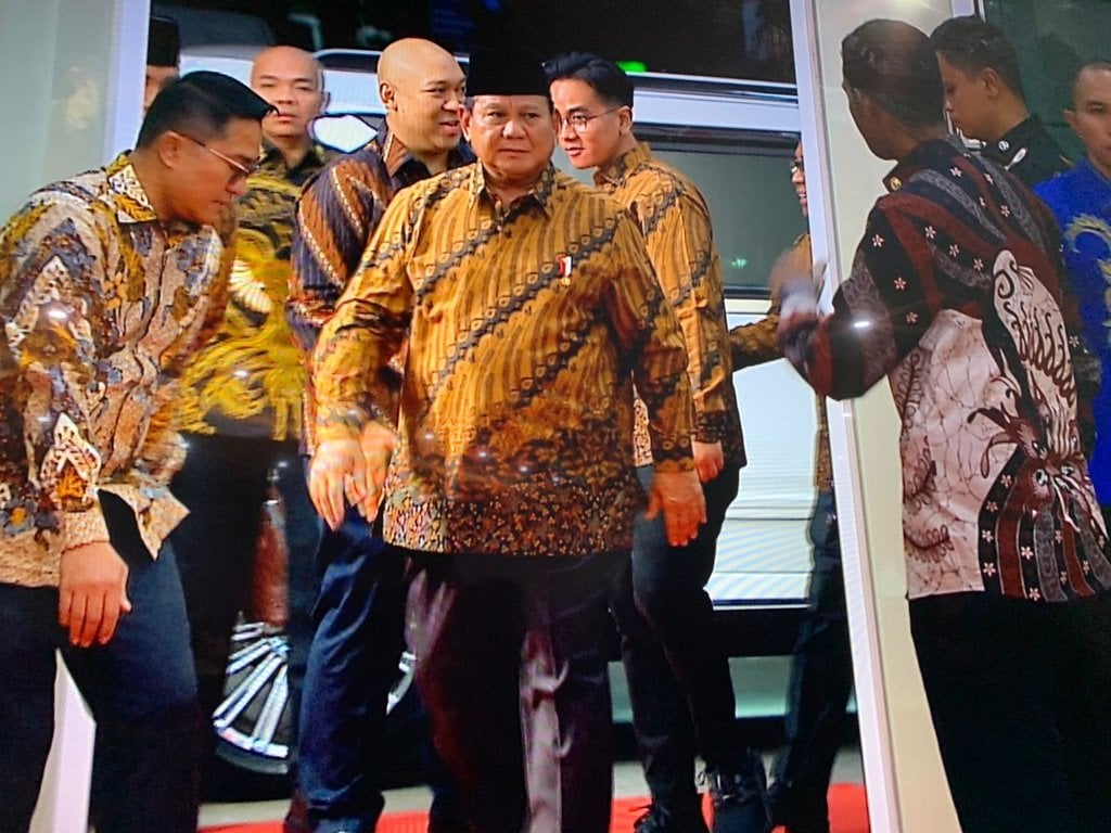 Didampingi Didit, Prabowo Hadiri Perayaan Natal Nasional 2024 di GBK 