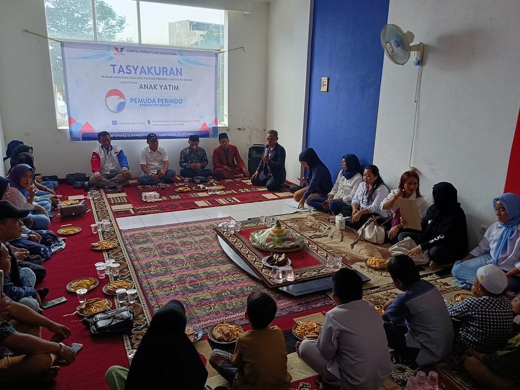 DPD Pemuda Partai Perindo Kabupaten Bogor Gelar Tasyakuran dan Santunan Anak Yatim di Pengukuhan Kepengurusan