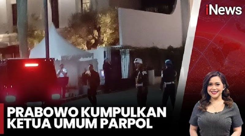 Presiden Prabowo Kumpulkan Ketum Parpol di Kediamannya, Apa yang Dibahas?