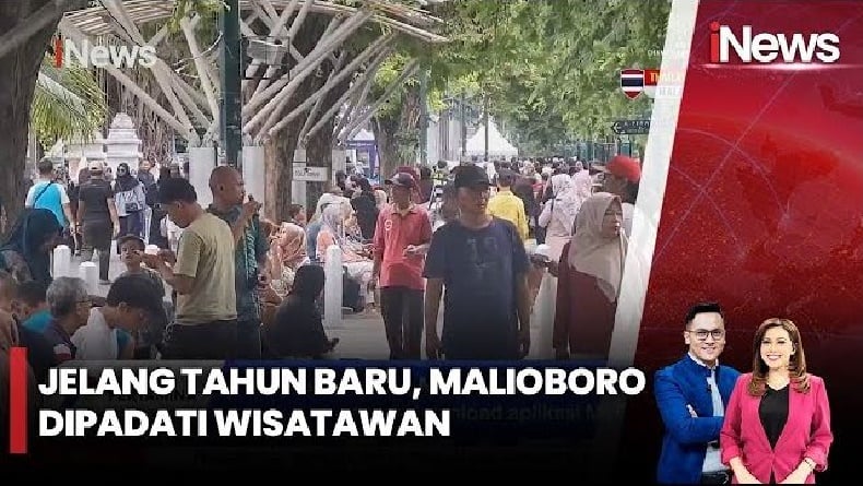 Jelang Tahun Baru, Kawasan Malioboro Yogyakarta Ramai Pengunjung