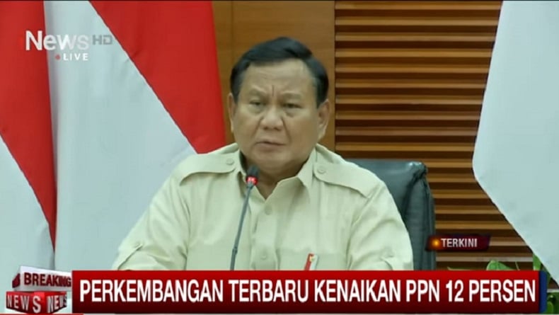 Prabowo: PPN 12 Persen Berlaku 1 Januari 2025 Besok