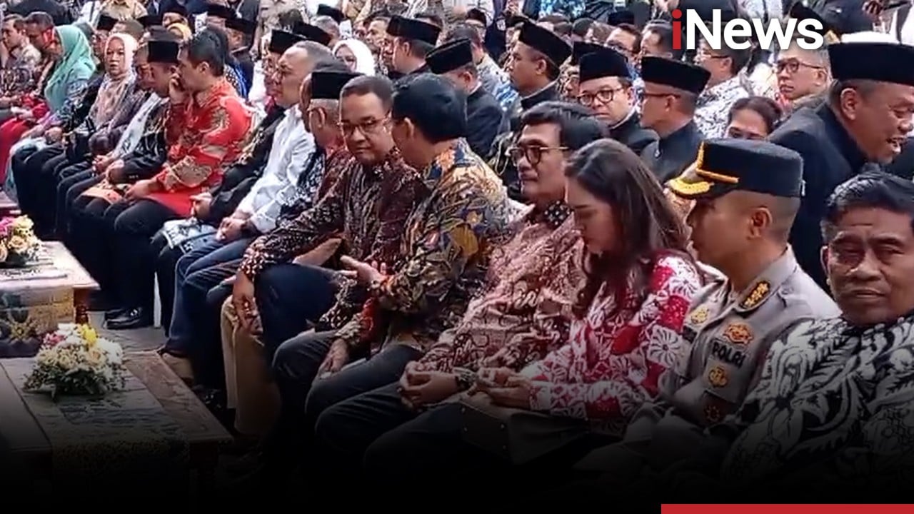 Anies-Ahok Kompak Berbatik dalam Acara JakAsa di Balai Kota Jakarta