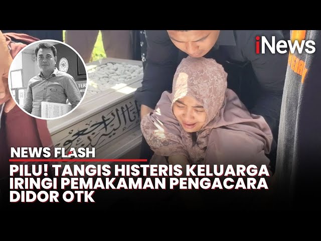 Isak Tangis Anak dan Istri Iringi Pemakaman Pengacara asal Makassar yang Tewas Ditembak OTK