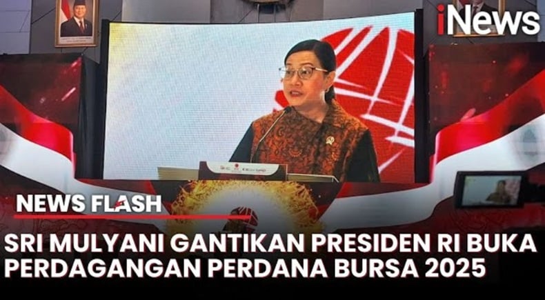 Momen Sri Mulyani Buka Perdagangan BEI 2025