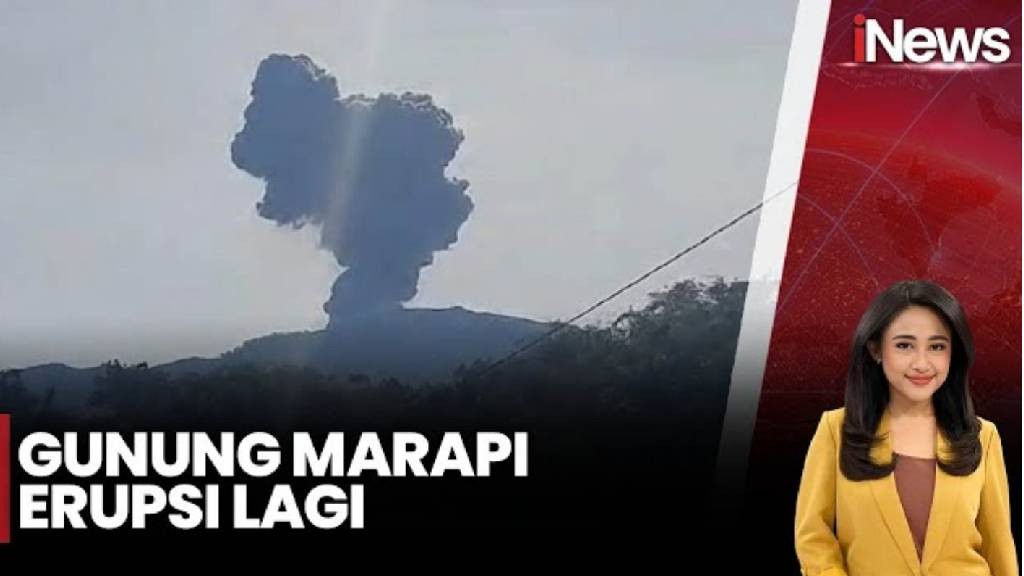 Gunung Marapi Erupsi dan Berstatus Waspada, Masyarakat Sekitar Diimbau Pakai Masker 