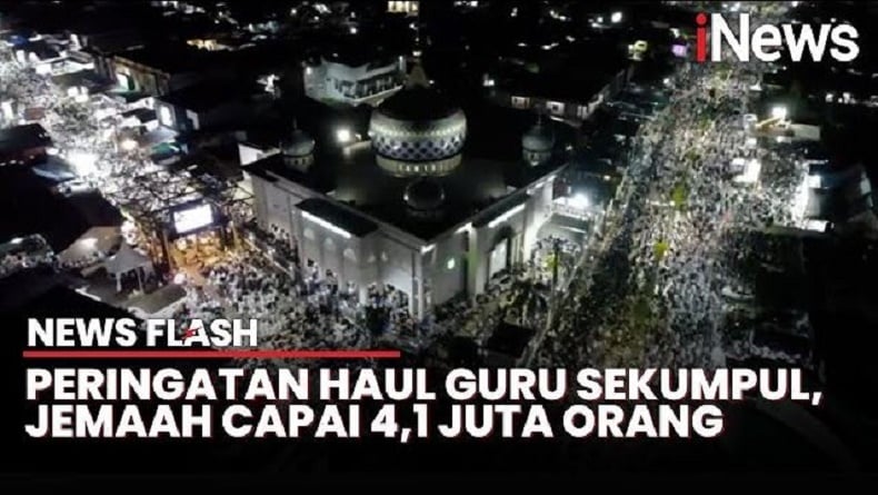 Peringatan Haul Guru Sekumpul, Dihadiri 4,1 Juta Jemaah Padati Martapura Kalsel