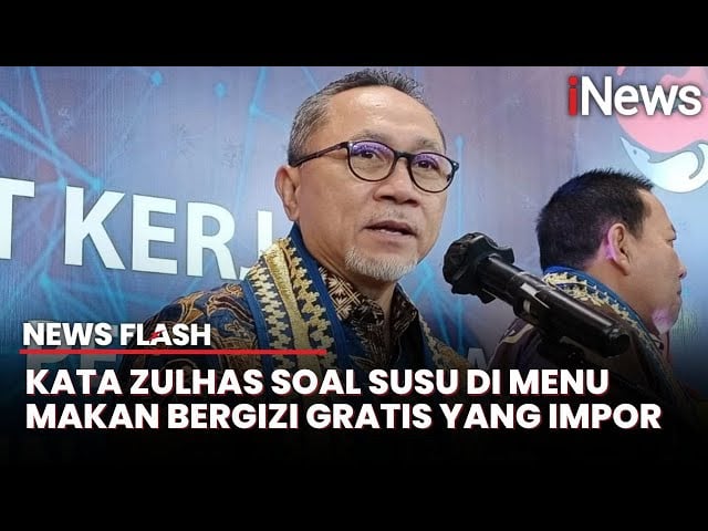 Zulhas Ungkap Susu di Menu Program Makan Bergizi Gratis Sebagian Impor