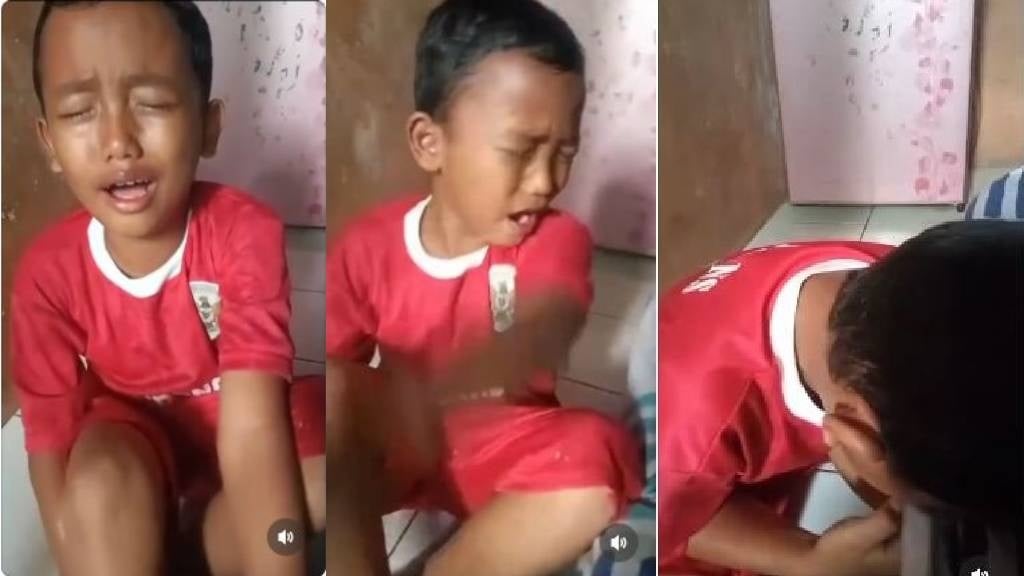 Viral Bocah Menangis Meraung-raung gegara STY Dipecat: Nggak Mau Pelatih Baru, Maunya Shin Tae-yong