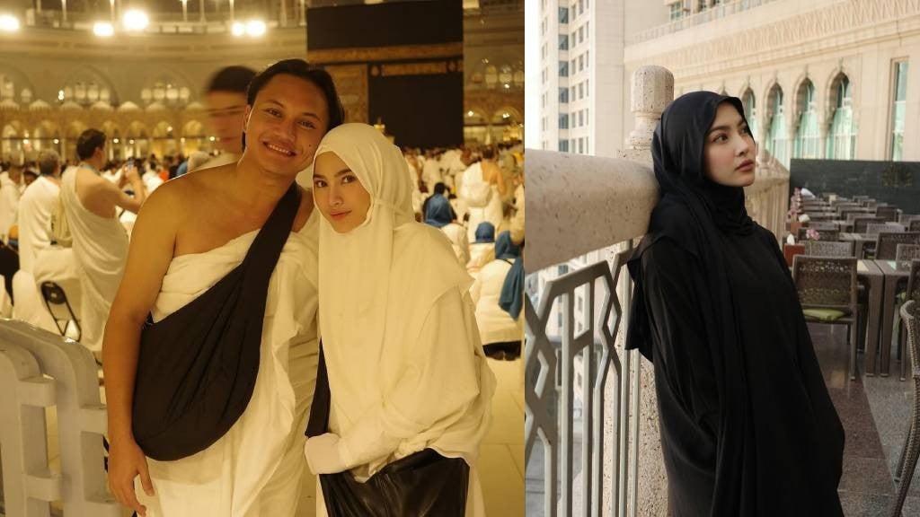 5 Potret Mahalini Pakai Hijab saat Umrah di Tanah Suci, Netizen: Beautiful Ukhti