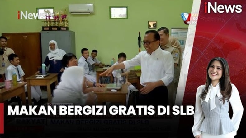 Menko PMK Tinjau Langsung Pembagian Makan Bergizi Gratis di SLB