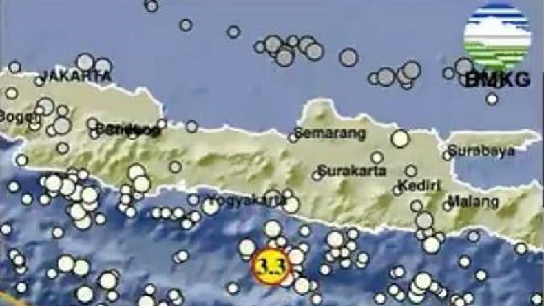 Gempa Terkini Magnitudo 3,3 Guncang Bantul DIY