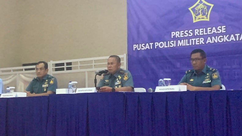 Puspomal Serahkan 3 Tersangka Kasus Penembakan Bos Rental Mobil ke Oditur Militer