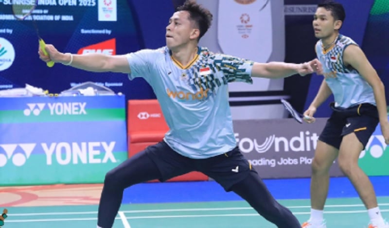 Fajar/Rian Disingkirkan Duo Thailand di Babak 16 Besar India Open 2025