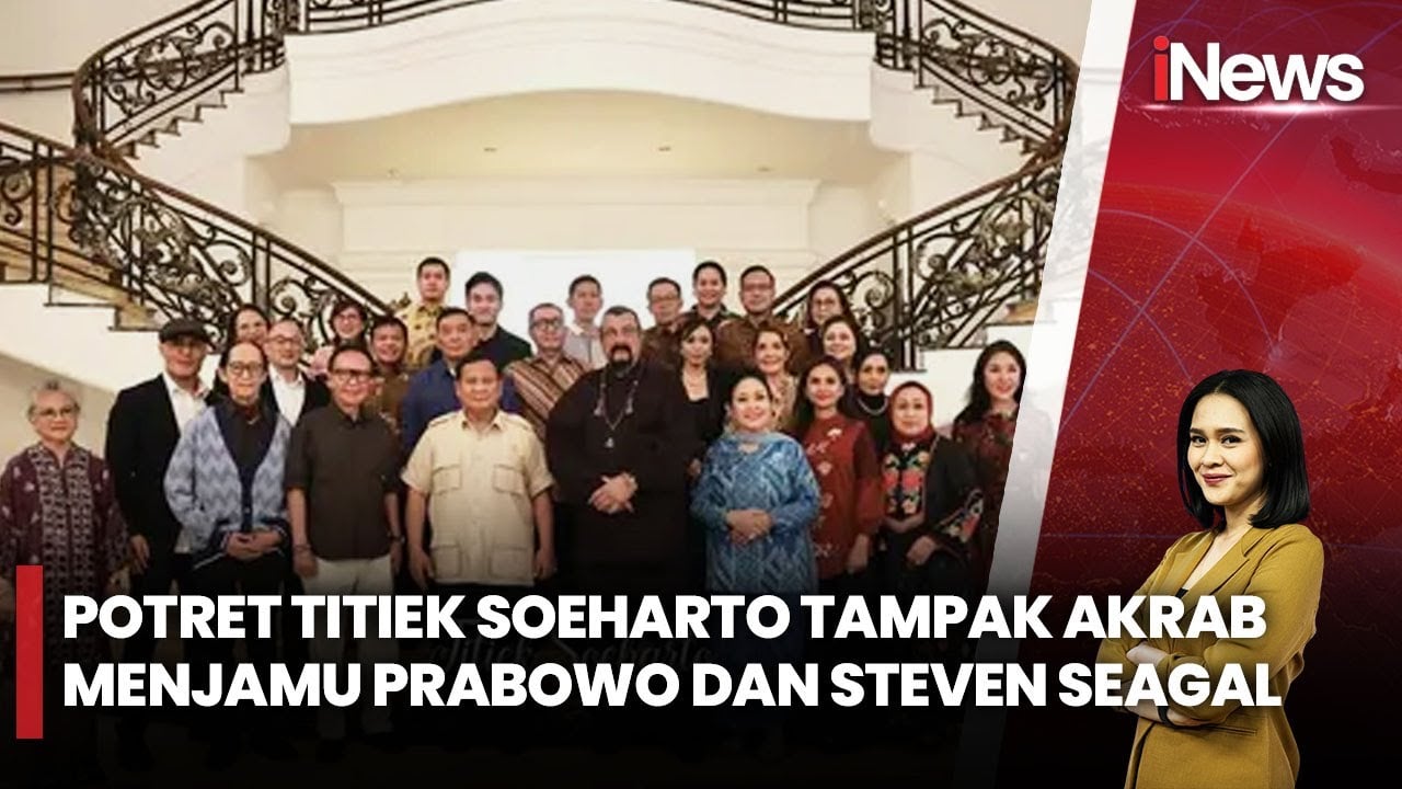 Begini Momen Keakraban Titiek Soeharto dengan Presiden Prabowo dan Steven Seagal