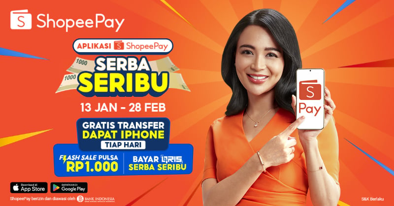 Awali Tahun dengan Promo Aplikasi ShopeePay Serba Seribu, Transaksi Jadi Hemat!