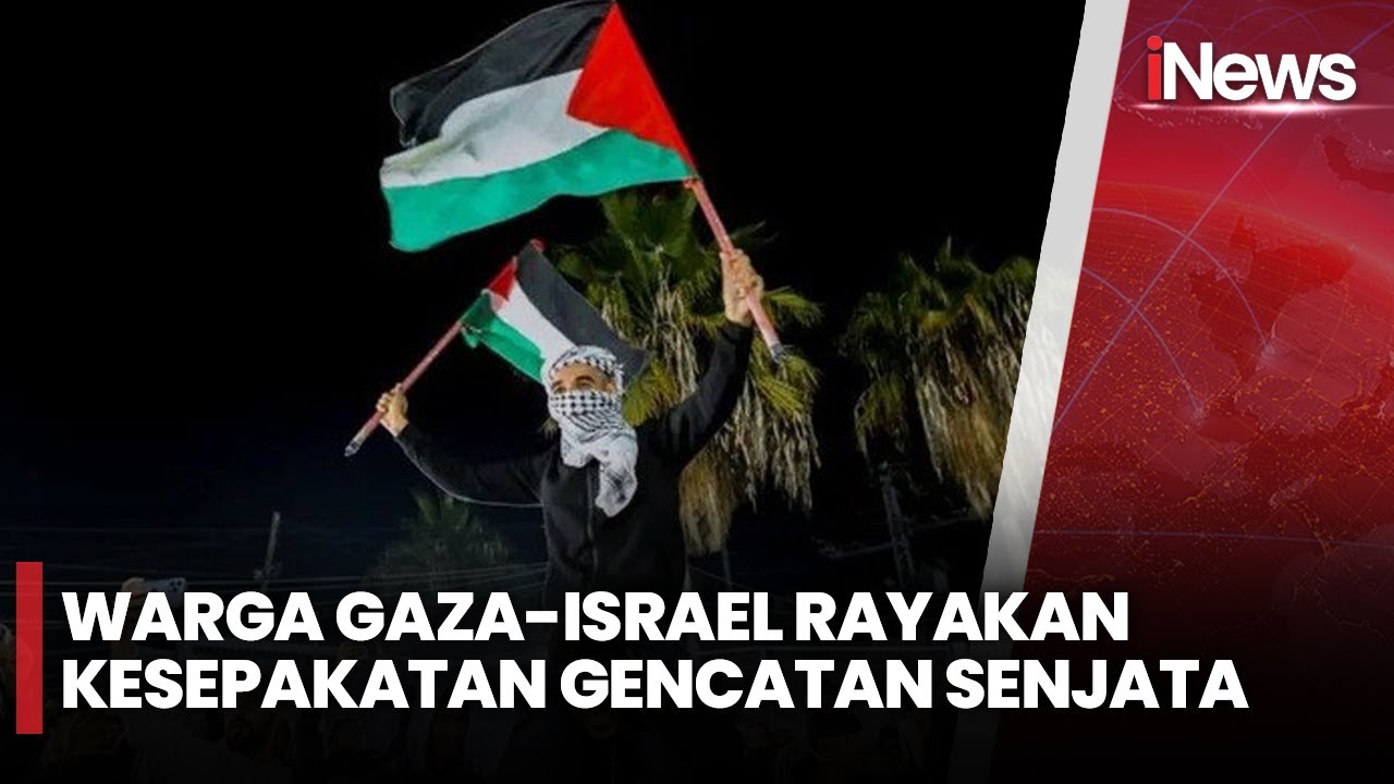 Momen Suka Cita Warga Gaza Palestina Rayakan Gencatan Senjata Hamas dan Israel