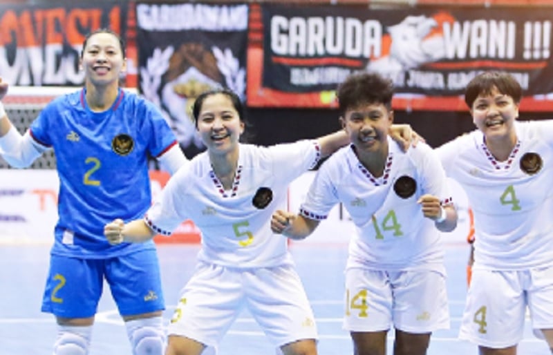 Timnas Futsal Putri Indonesia Bantai India Setengah Lusin Gol