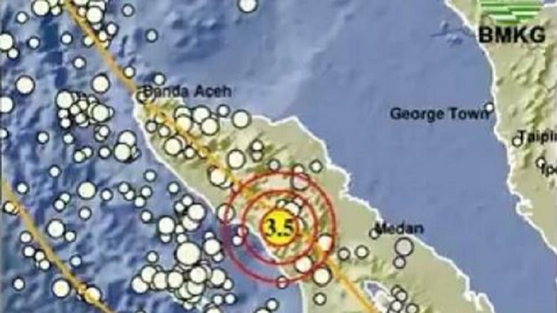 Gempa Terkini Magnitudo 3,5 Guncang Gayo Lues Aceh