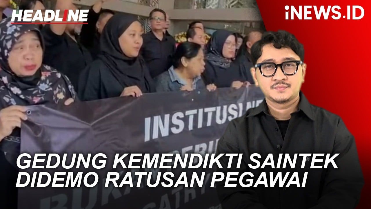 Headline iNEWS :  Ratusan Pegawai Kemendikti Demo