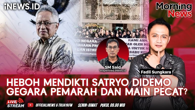 Heboh Mendikti Satryo Didemo Pegawai gegara Pemarah dan Main Pecat? Simak di Morning News!