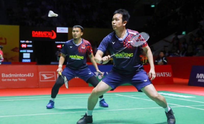 Ahsan/Hendra Tumbangkan Ganda Taiwan, Lolos 16 Besar Indonesia Masters 2025