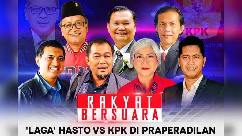 Rakyat Bersuara: Laga Hasto Vs KPK di Praperadilan, Live iNews Malam Ini!