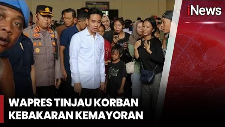 Gibran Datangi Lokasi Kebakaran di Kemayoran, Dengar Keluhan Warga