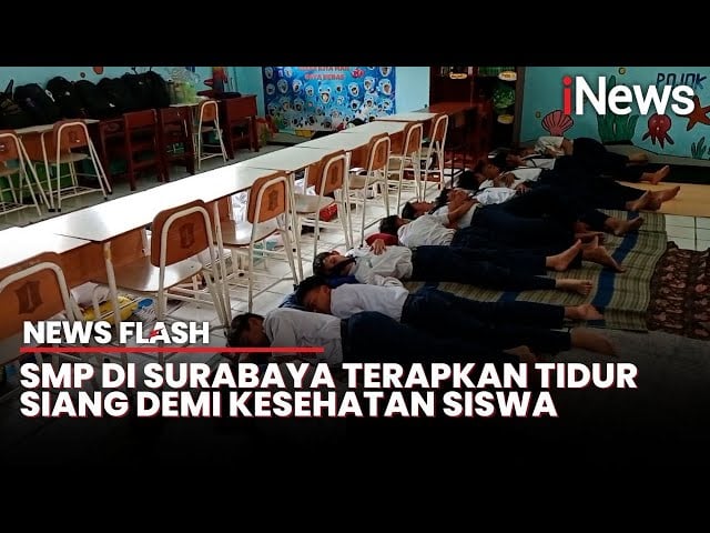 Unik! SMP di Surabaya Punya Program Tidur Siang untuk Siswa 